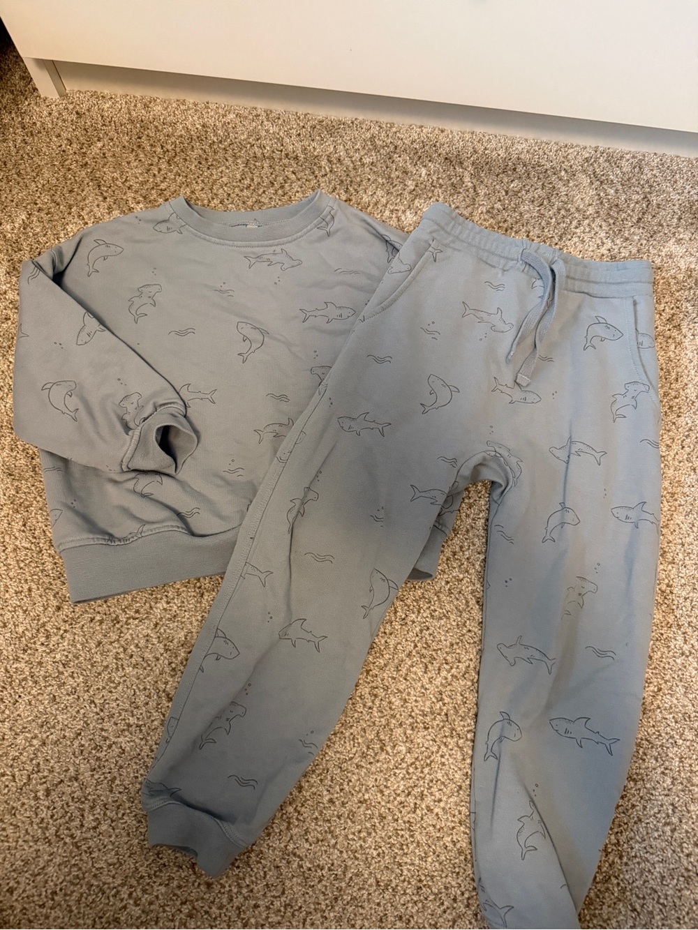 Rylee and Cru Sharks Sweat Set